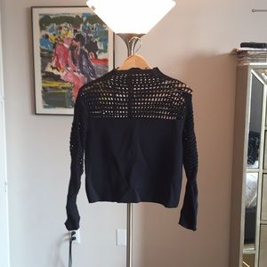 Helmut Lang navy sweater - petite/small